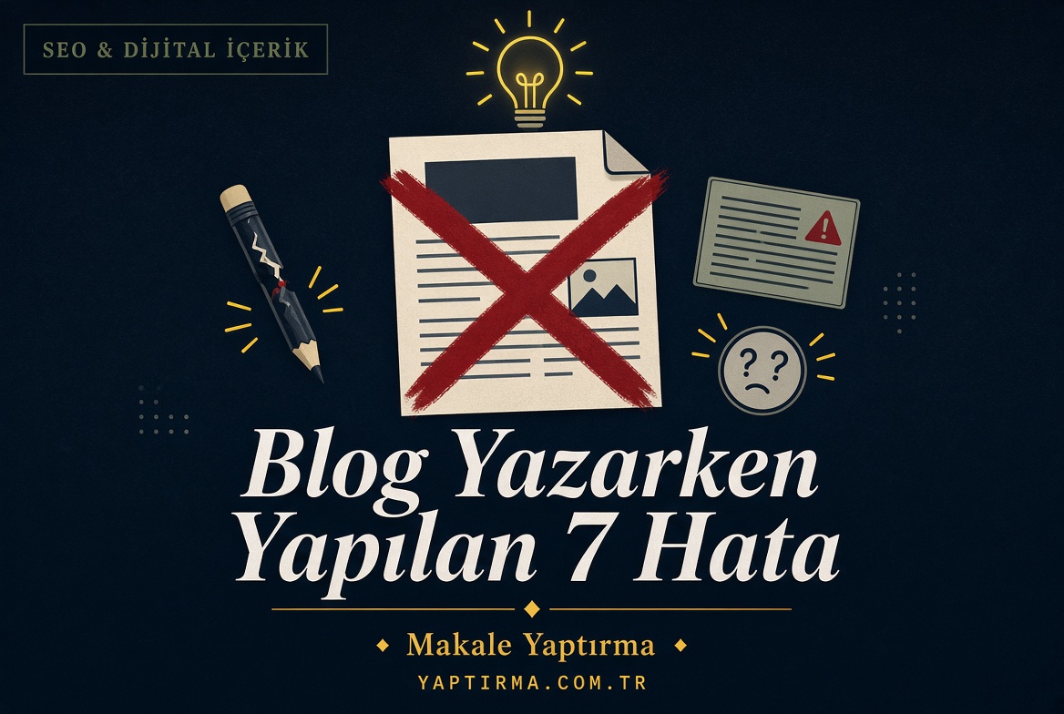Şu anda görüntülediğiniz: Blog Yazarken Yapılan En Büyük 7 Hata ve Çözümleri