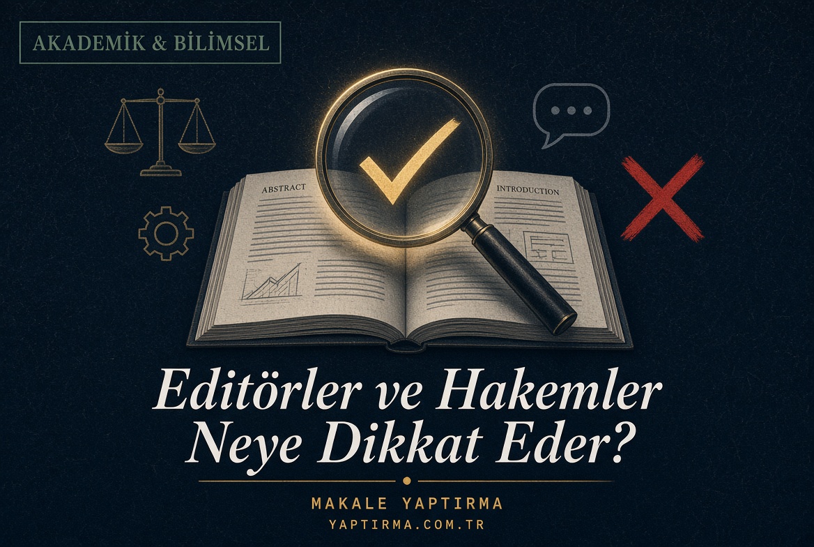 Şu anda görüntülediğiniz: Dergi Editörleri ve Hakemler Makalelerde Neye Dikkat Eder?