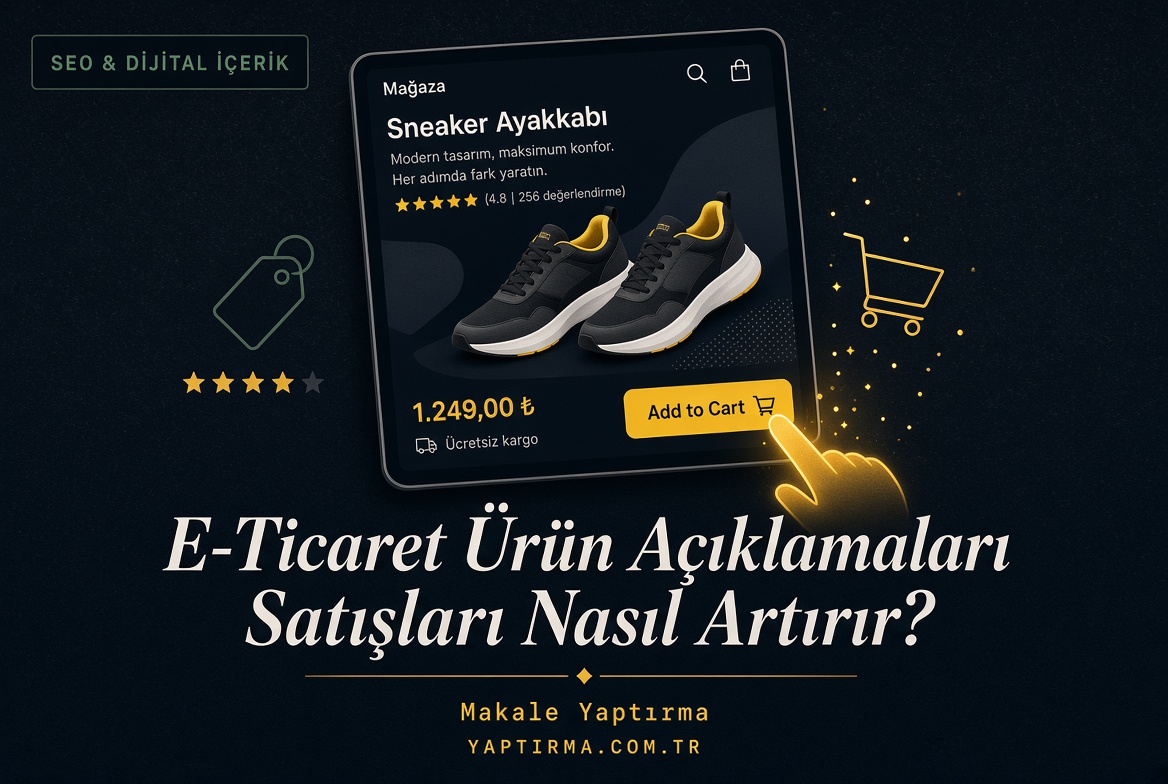 Şu anda görüntülediğiniz: E-Ticaret Ürün Açıklamaları Satışları Nasıl Artırır? (Örneklerle)