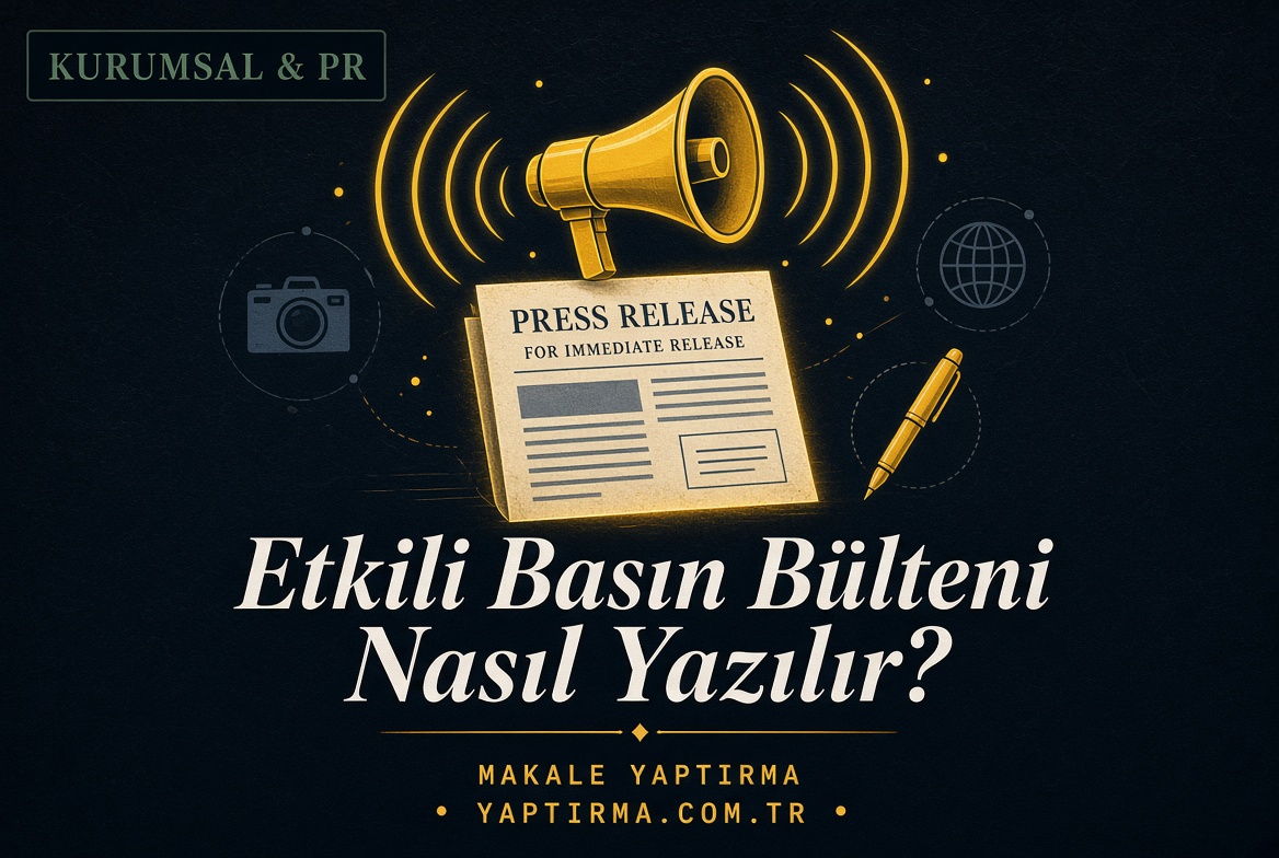 Şu anda görüntülediğiniz: Etkili Bir Basın Bülteni (PR) Nasıl Yazılır? (Şablon ve İpuçları)