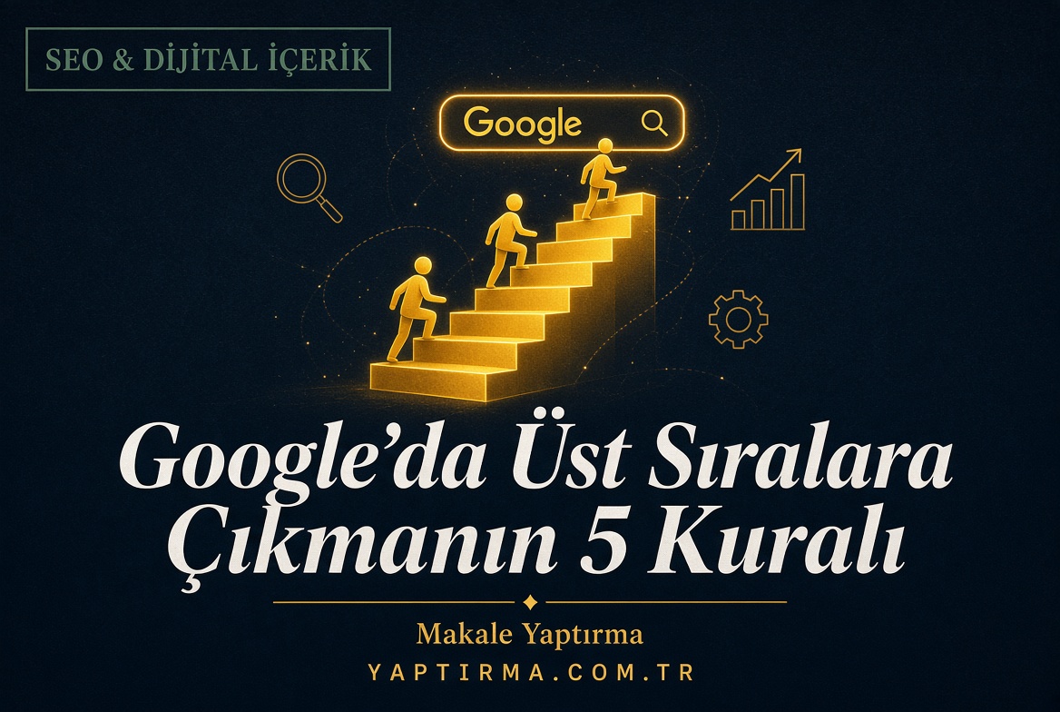 Şu anda görüntülediğiniz: Google’da Üst Sıralara Çıkmanın 5 Temel Kuralı (İçerik Odaklı)