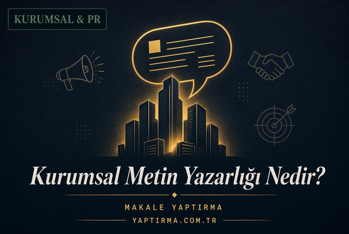 Şu anda görüntülediğiniz: Kurumsal Metin Yazarlığı Nedir? Markanız İçin Neden Önemlidir?