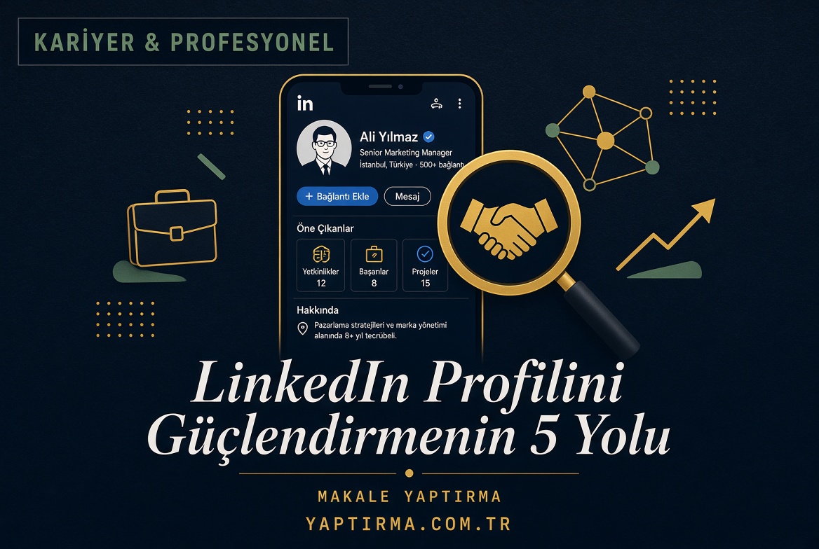 Şu anda görüntülediğiniz: LinkedIn Profilini Güçlendirmenin 5 Yolu (Kariyerinize Yatırım)
